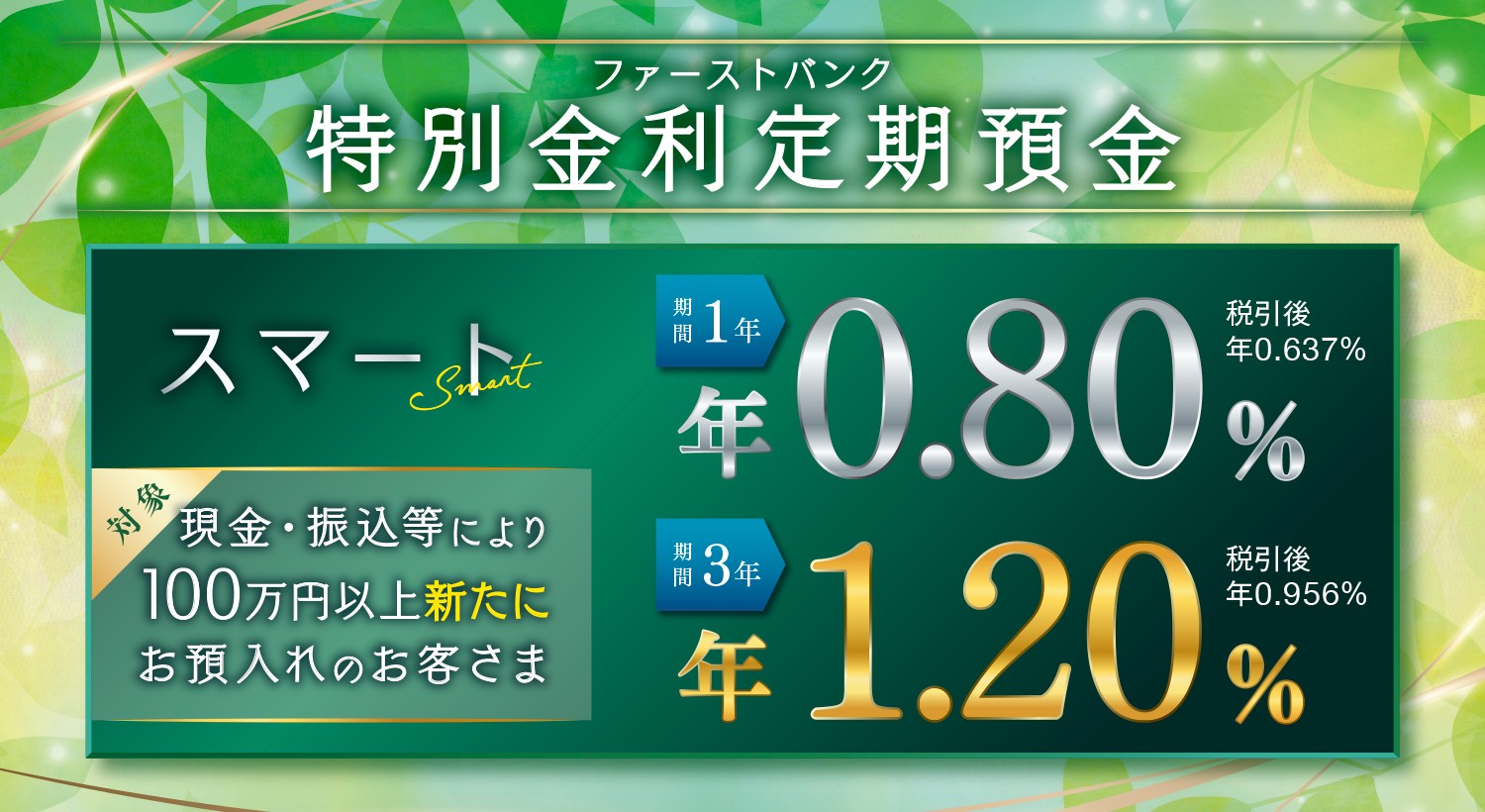 ファーストバンク特別金利定期預金スマート